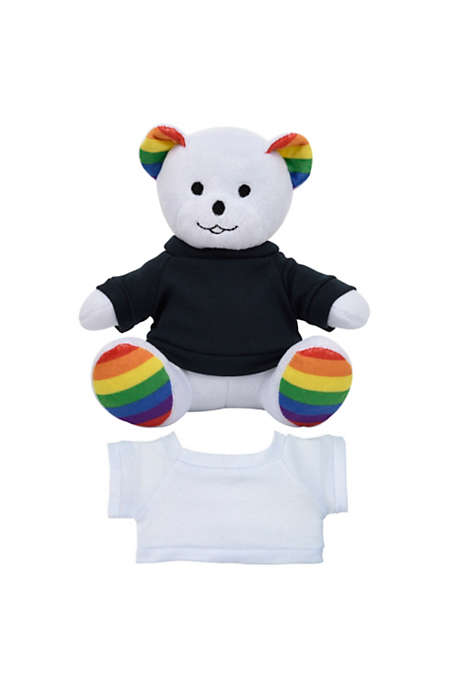 Custom Logo 6 Inch Rainbow Plush Bear