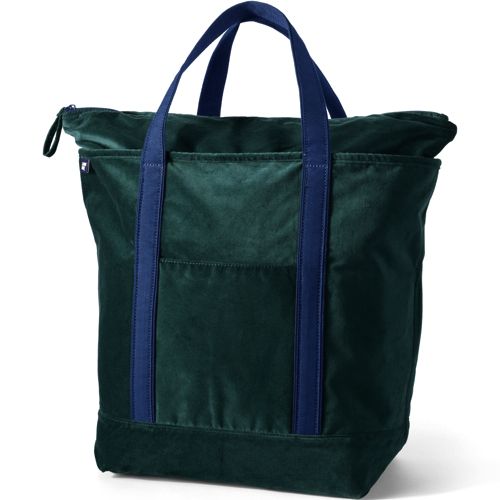 Velvet Zip Top Tote