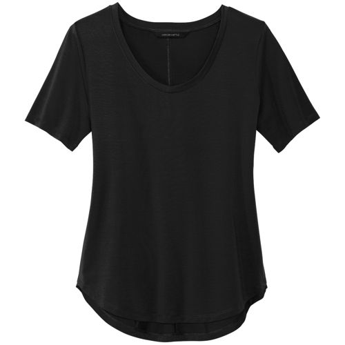 Mercer+Mettle Women's Regular Stretch Relaxed Fit Scoop Neck T-Shirt