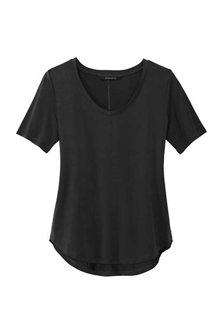 Mercer+Mettle Women's Plus Size Stretch Relaxed Fit Scoop Neck T-Shirt