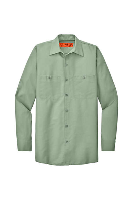 Red Kap Men's Regular Custom Logo Long Sleeve Industrial Work Shirt