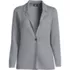 Women's Notch Collar One Button Sweater Blazer, Front