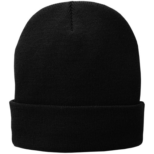 Port & Company Custom Logo Fleece Lined Knit Beanie Winter Hat