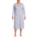 Women's Plus Size Cotton Long Sleeve Midcalf Nightgown, Front