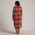 Women's Plus Size Cotton Long Sleeve Midcalf Nightgown, Back