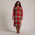 Women's Plus Size Cotton Long Sleeve Midcalf Nightgown, Front