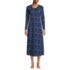 Women's Cotton Long Sleeve Midcalf Nightgown, Front