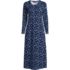 Women's Cotton Long Sleeve Midcalf Nightgown, Front