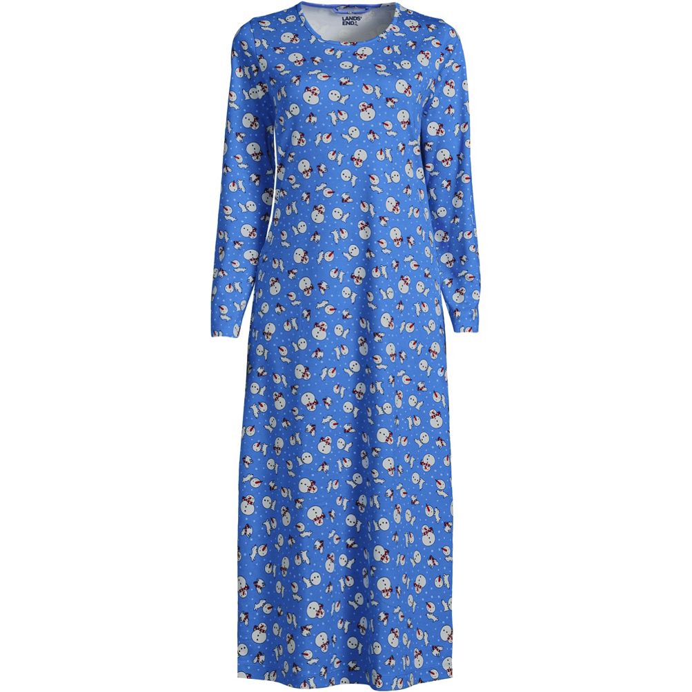 Women's Cotton Long Sleeve Midcalf Nightgown