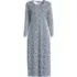 Women's Petite Cotton Long Sleeve Midcalf Nightgown, Front