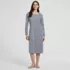 Women's Cotton Long Sleeve Midcalf Nightgown, Front