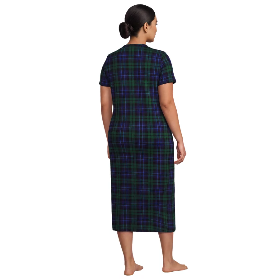 Women's Cotton Short Sleeve Midcalf Nightgown view 1
