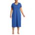 Women's Plus Size Cotton Short Sleeve Midcalf Nightgown, Front