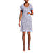 Women's Cotton Short Sleeve Knee Length Nightgown, Front