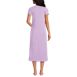 Women's Cotton Short Sleeve Midcalf Nightgown, Back