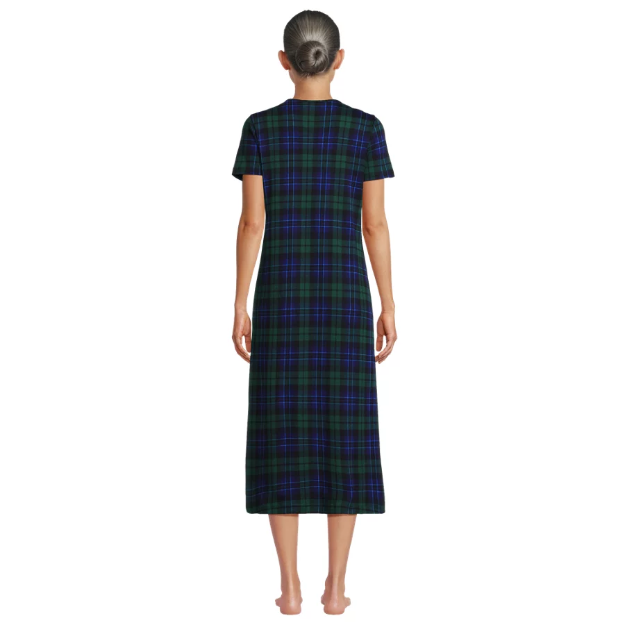 Women's Cotton Short Sleeve Midcalf Nightgown view 4
