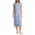 Women's Cotton Short Sleeve Midcalf Nightgown, Front