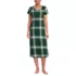 Women's Cotton Short Sleeve Midcalf Nightgown, Front