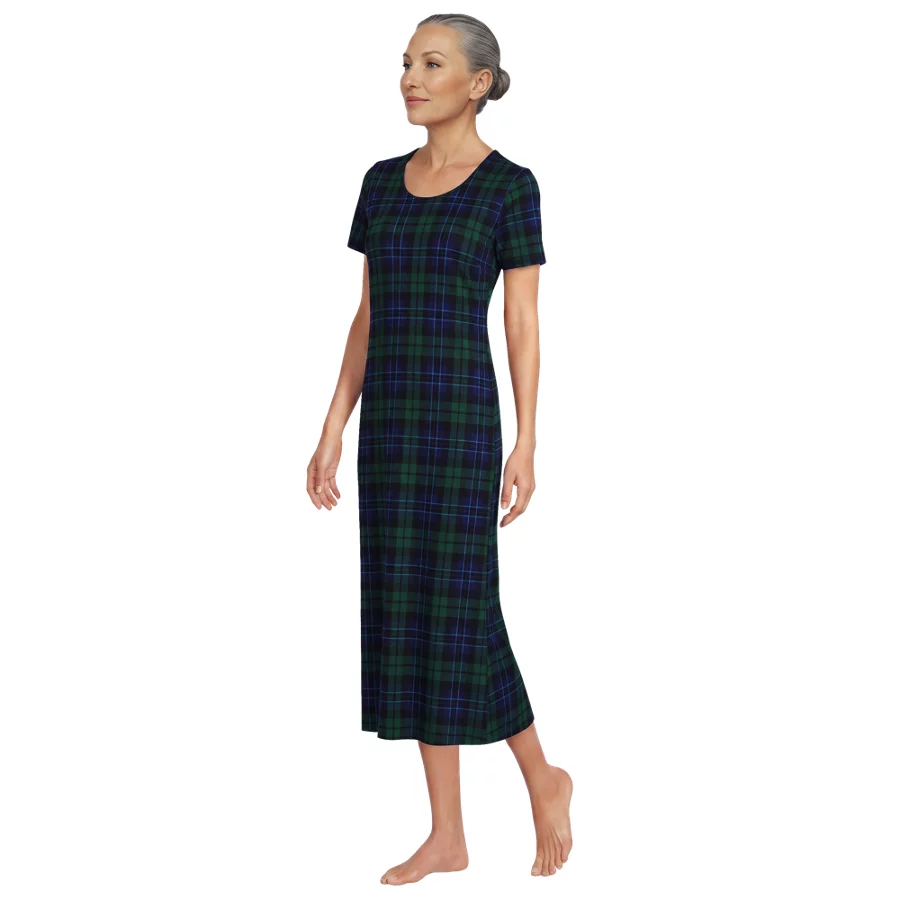 Women's Cotton Short Sleeve Midcalf Nightgown view 6