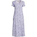 Women's Plus Size Cotton Short Sleeve Midcalf Nightgown, Front