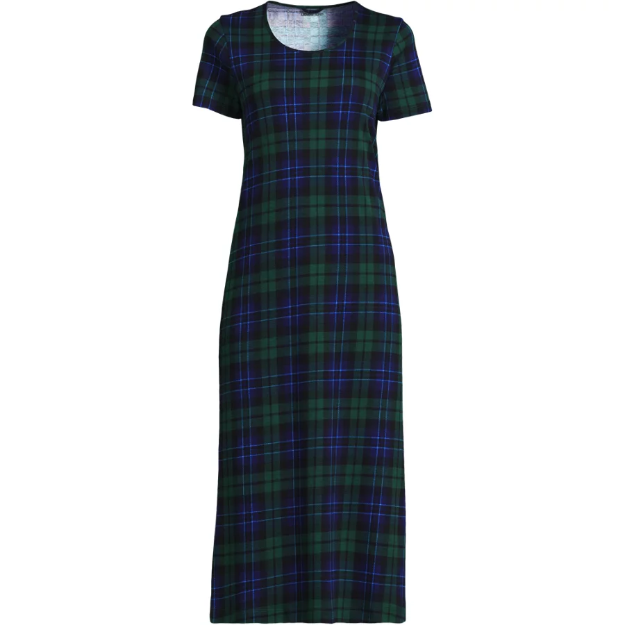 Women's Cotton Short Sleeve Midcalf Nightgown view 7