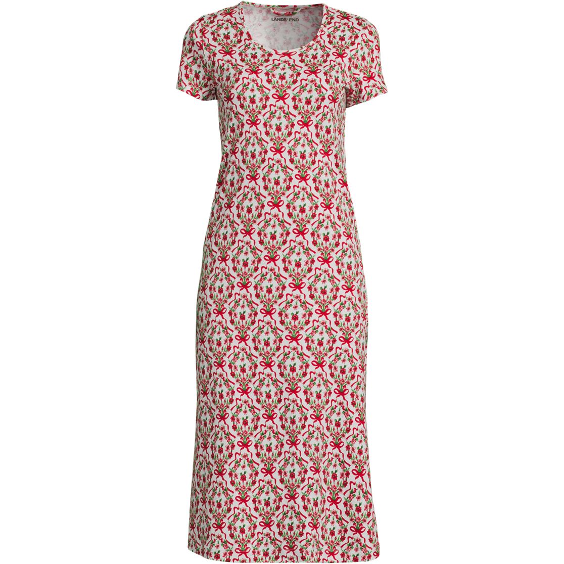 Women's Cotton Short Sleeve Midcalf Nightgown