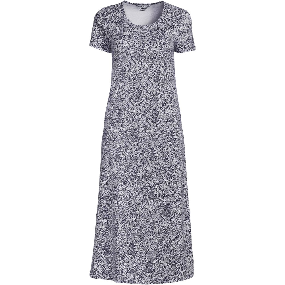 Women's Cotton Short Sleeve Midcalf Nightgown