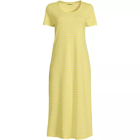 Women's Cotton Short Sleeve Midcalf Nightgown - primary
