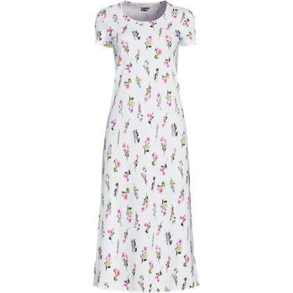Women's Cotton Short Sleeve Midcalf Nightgown - primary