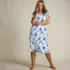 Women's Cotton Short Sleeve Midcalf Nightgown, alternative image