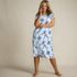 Women's Cotton Short Sleeve Midcalf Nightgown, alternative image