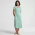 Women's Cotton Short Sleeve Midcalf Nightgown, alternative image