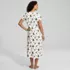 Women's Tall Cotton Short Sleeve Midcalf Nightgown, Back