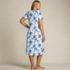 Women's Cotton Short Sleeve Midcalf Nightgown, Back