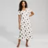 Women's Tall Cotton Short Sleeve Midcalf Nightgown, Front