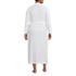 Women's Plus Size Cotton Long Sleeve Midcalf Robe, Back