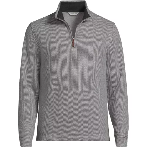 Men's Bedford Rib Casual Quarter Zip Sweater, Front