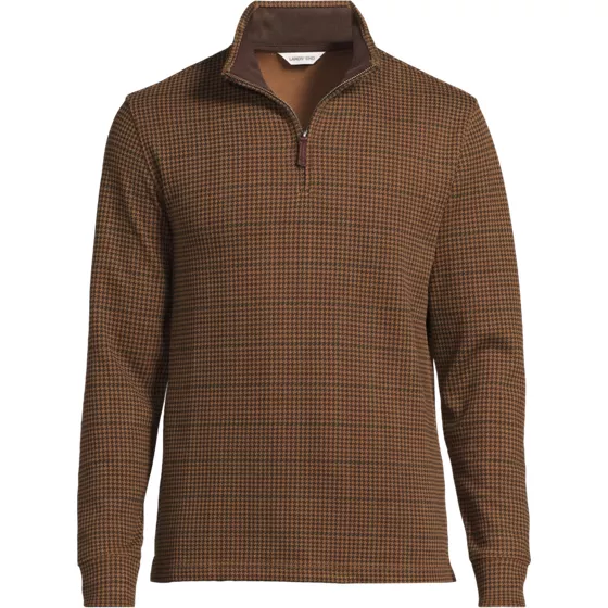 Men's Bedford Rib Casual Quarter Zip Pullover Sweater - primary