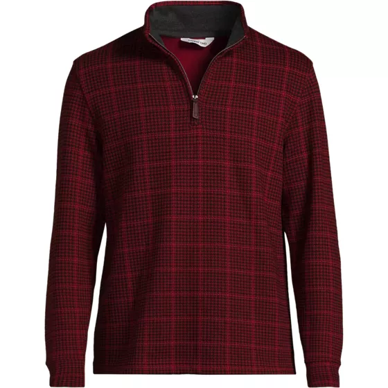Men's Bedford Rib Casual Quarter Zip Pullover Sweater - primary