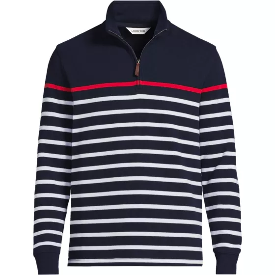 Men's Bedford Rib Casual Quarter Zip Pullover Sweater - primary