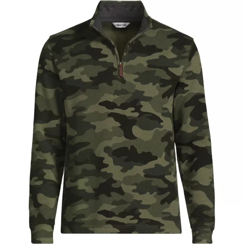 Men's Bedford Rib Casual Quarter Zip Pullover Sweater, Front