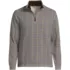 Men's Tall Bedford Rib Casual Quarter Zip Pullover Sweater, Front