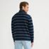 Men's Bedford Rib Casual Quarter Zip Sweater, Back
