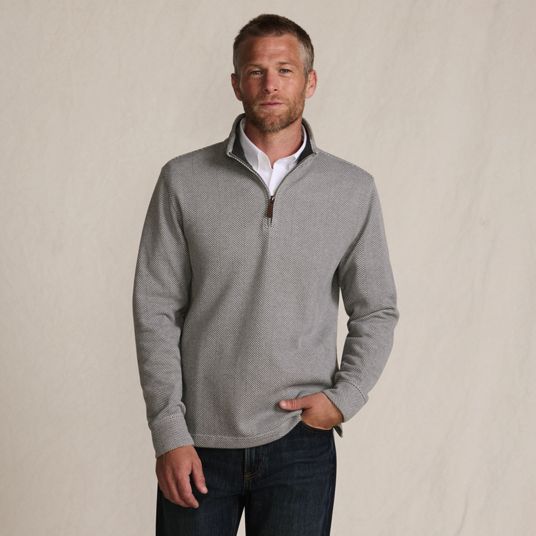 新品＊ ENFOLD・今季・即完売・希少・LAYERD RIB PULLOVER School Uniform Bedford Rib Quarter Zip Pullover Sweater | Lands' End