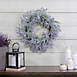 Northlight 22" Lavender and Leaves Artificial Spring Wreath, alternative image