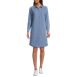 Women's Chambray Button Front Dress, Front