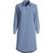 Women's Chambray Button Front Dress, Front