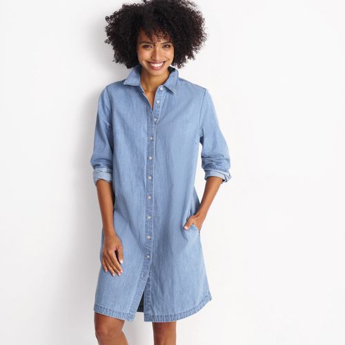 Women Crinkle Dress - Ladies Everyday Casual Holiday Vacation