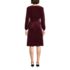 Women's Velvet Peasant Knee Length Dress, Back