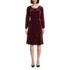 Women's Velvet Peasant Knee Length Dress, Front